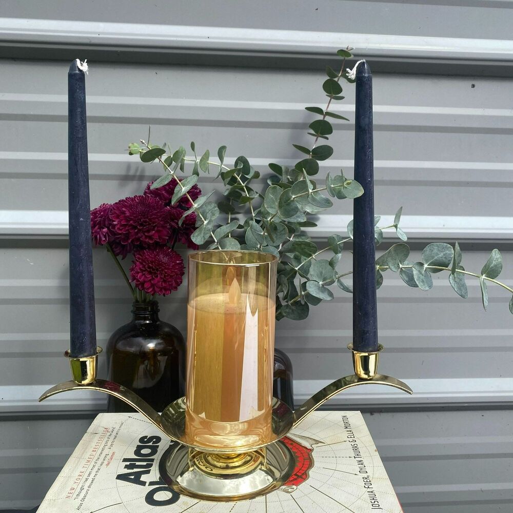 3 Candle, Shiny Gold Candelabra, Candle Holder